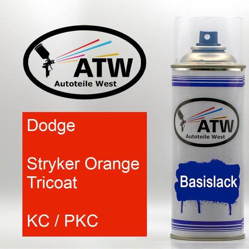 Dodge, Stryker Orange Tricoat, KC / PKC: 400ml Sprühdose, von ATW Autoteile West.